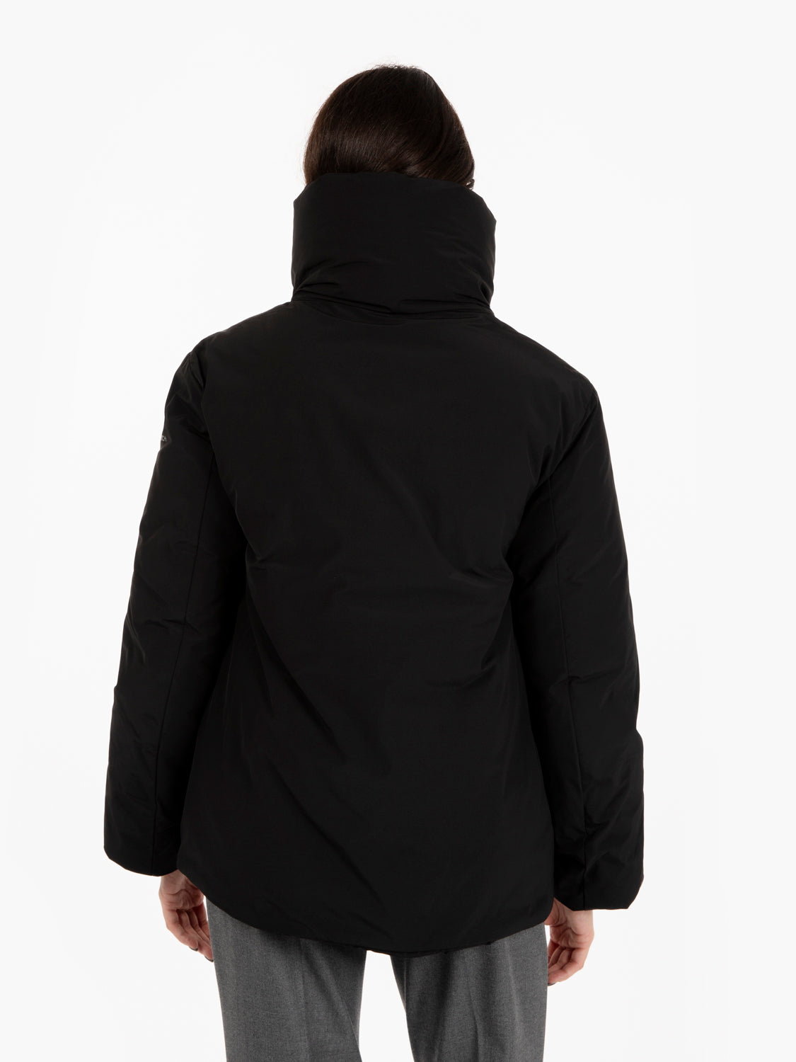 Luxury cocoon jacket black