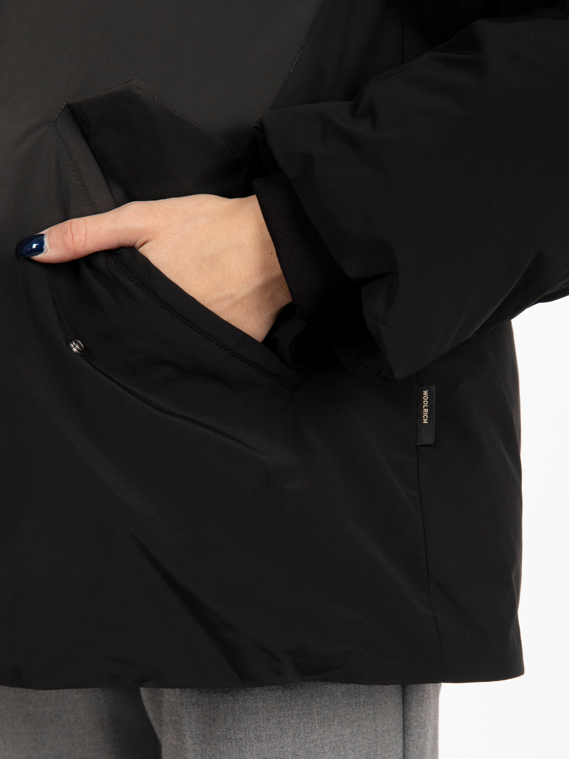 Luxury cocoon jacket black