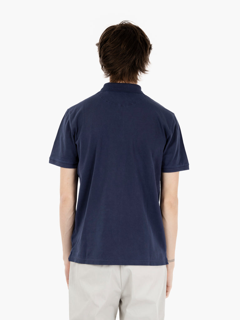 WOOLRICH - Mackinack polo melton blue