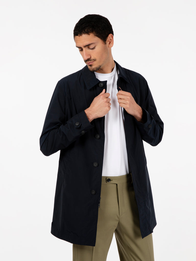 WOOLRICH - New City carcoat melton blue