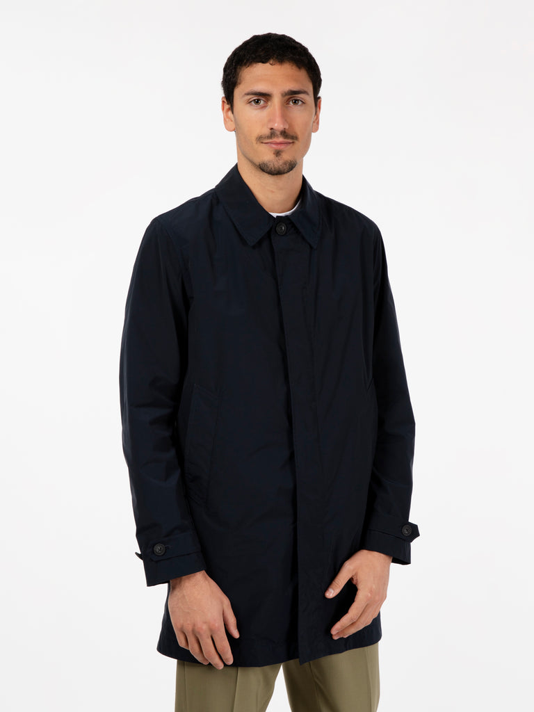 WOOLRICH - New City carcoat melton blue