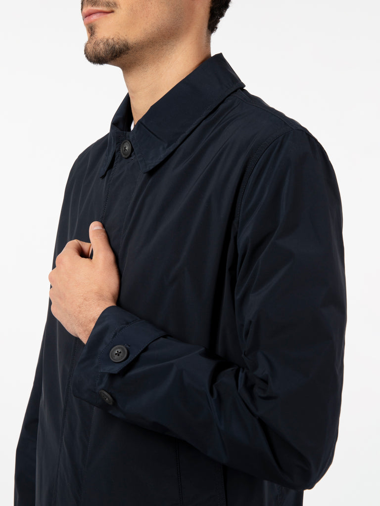 WOOLRICH - New City carcoat melton blue