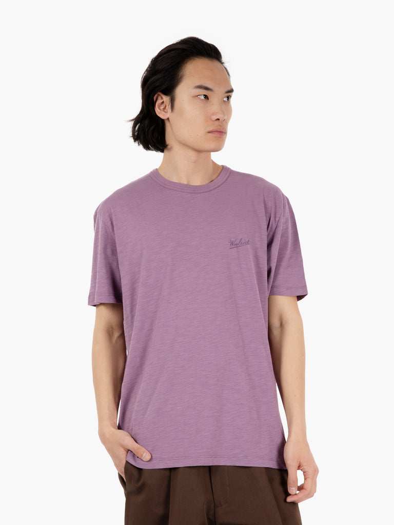 WOOLRICH - Slub t-shirt grapeade