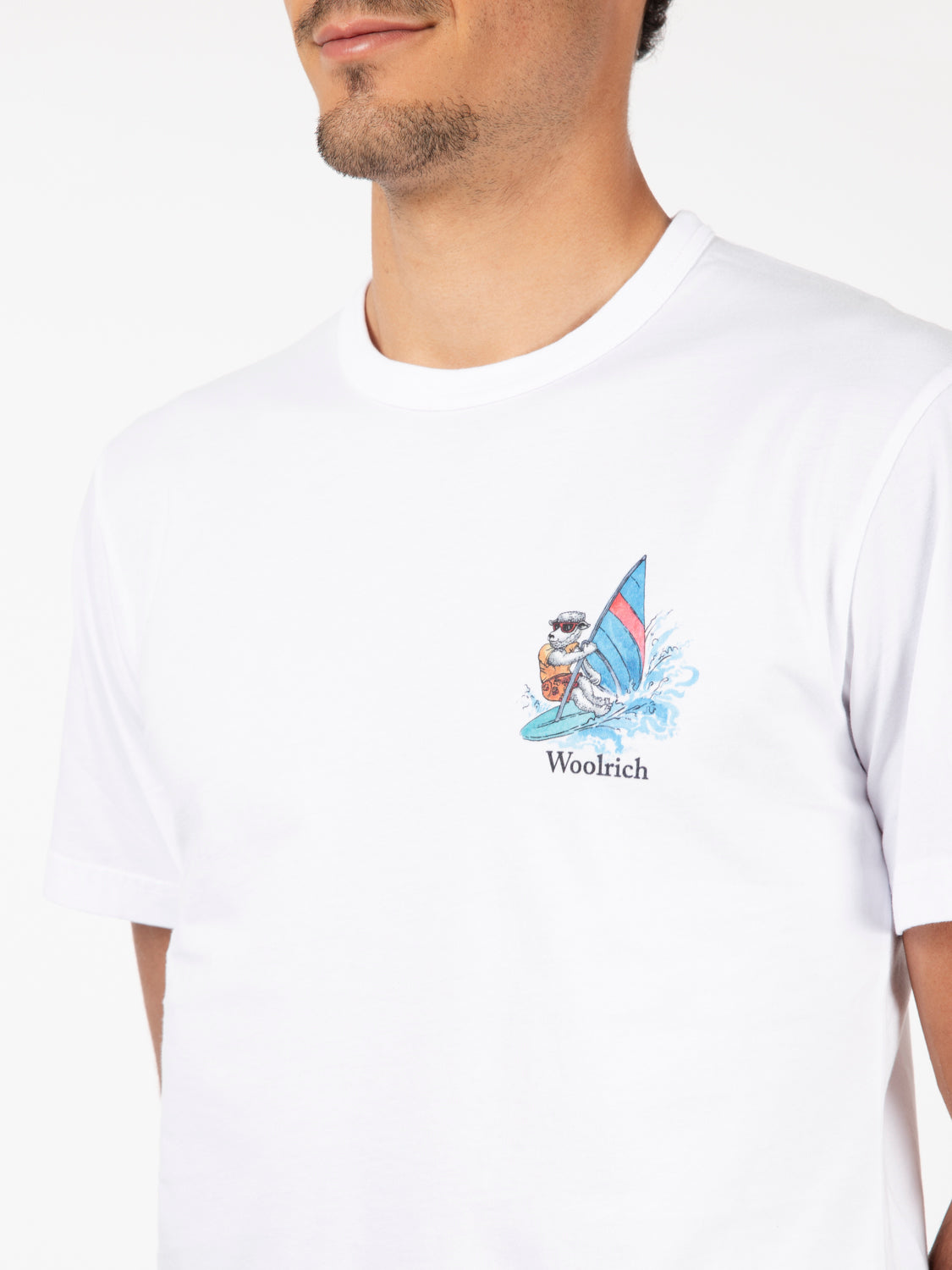 T-shirt animated sheep bright white