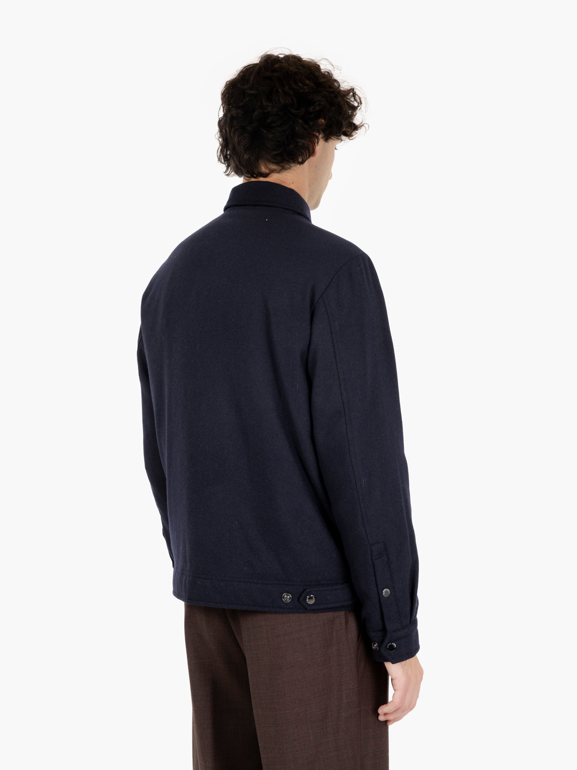 Wool Keating hirt jacket melton blue