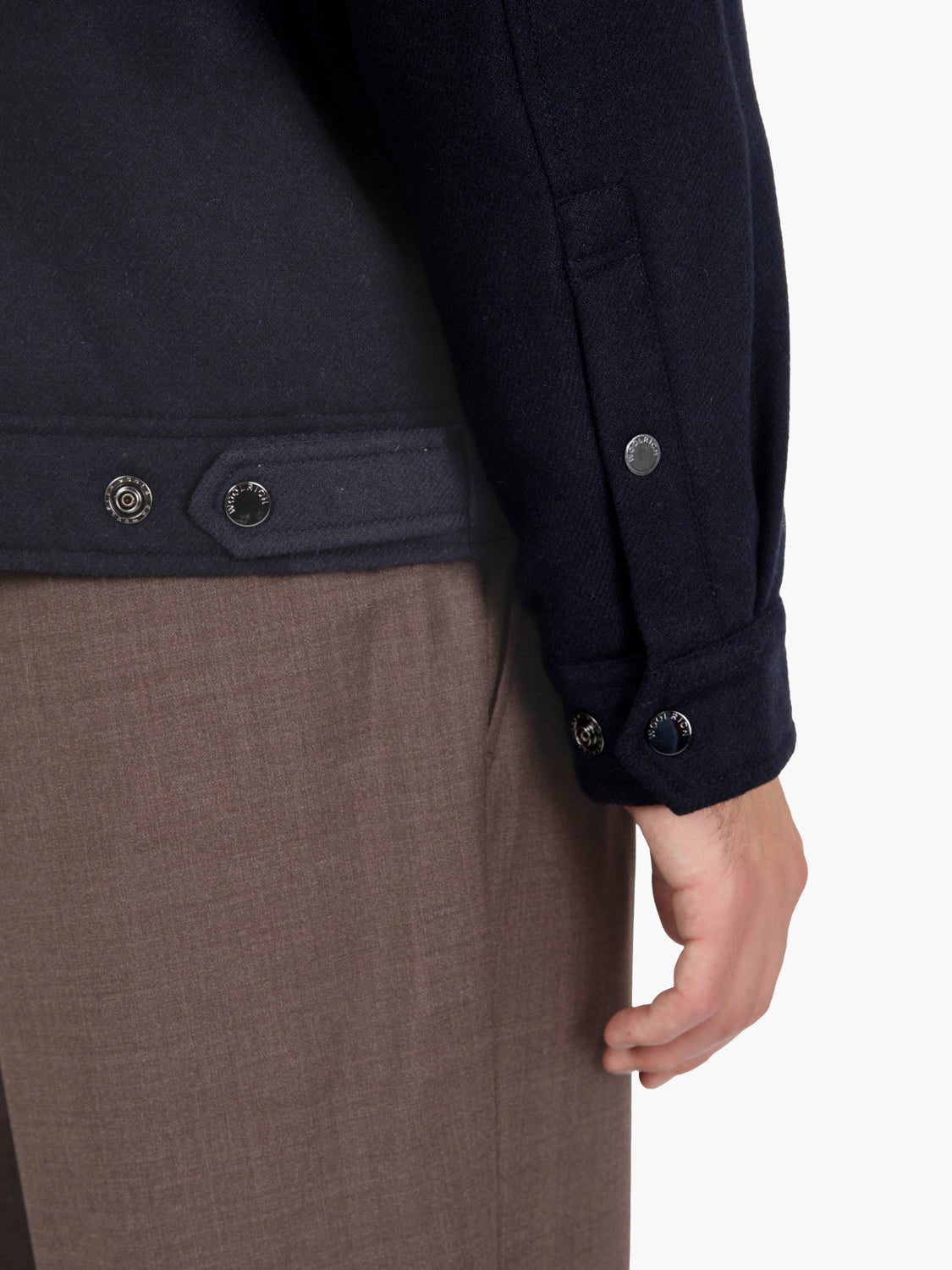 Wool Keating hirt jacket melton blue