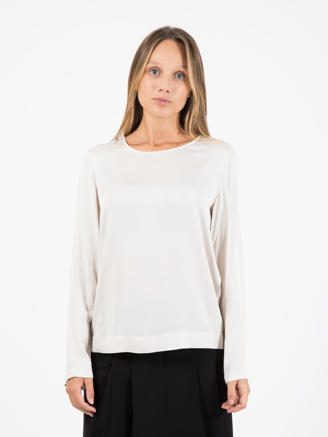 Blusa Elisa in viscosa gesso