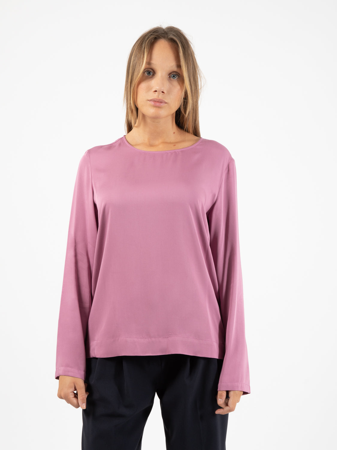 Blusa Elisa in viscosa rosa