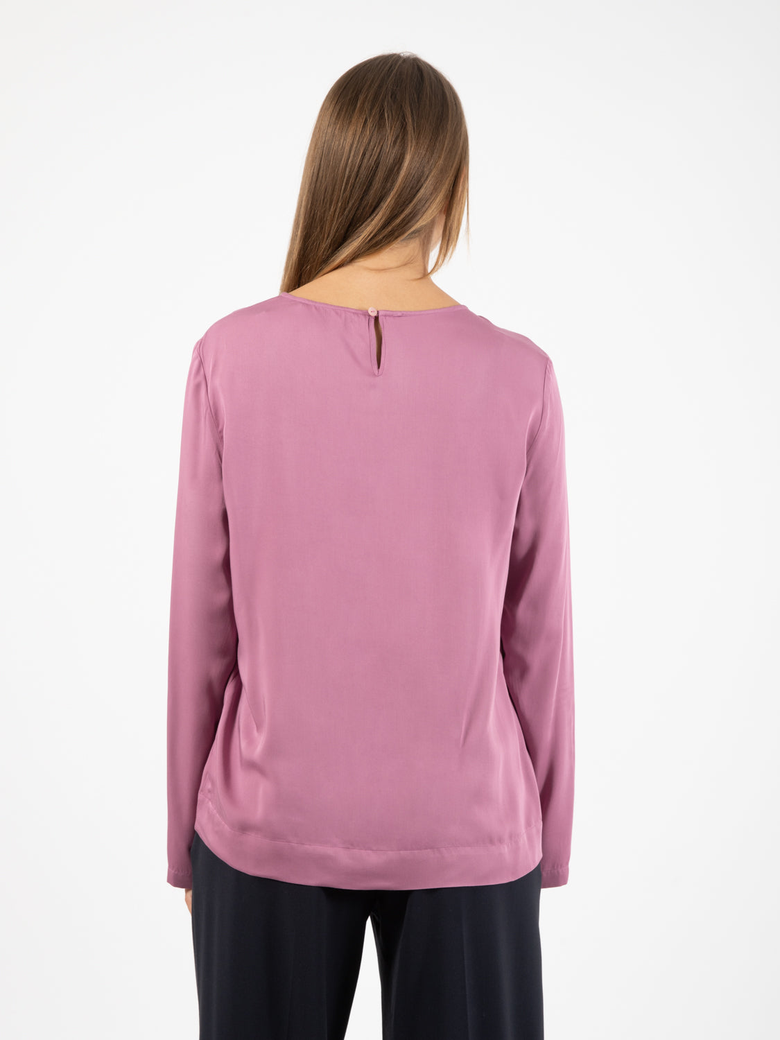 Blusa Elisa in viscosa rosa