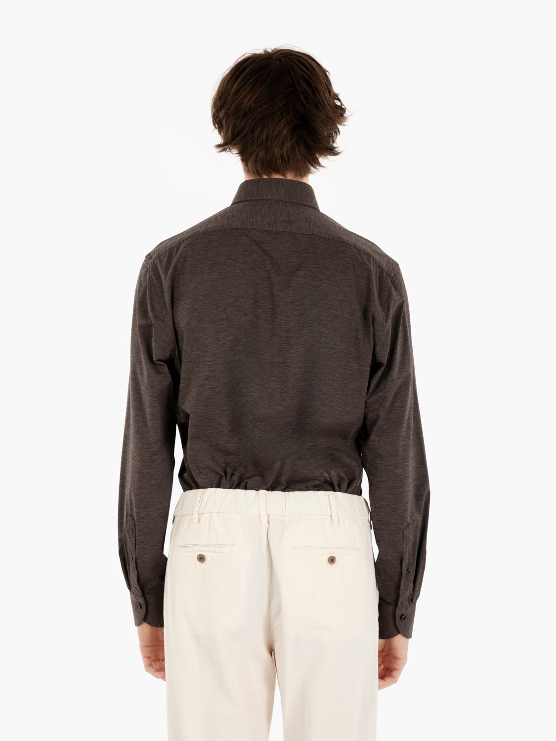 Camicia Active fiammato marrone