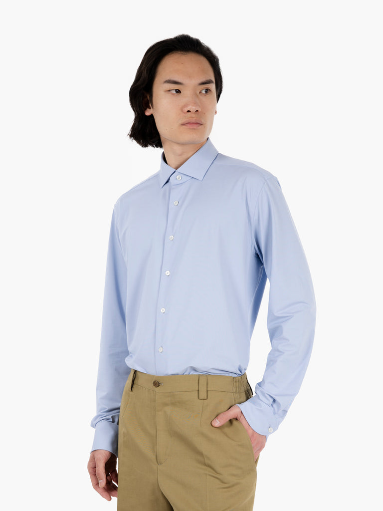 XACUS - Camicia Active microfantasia blue