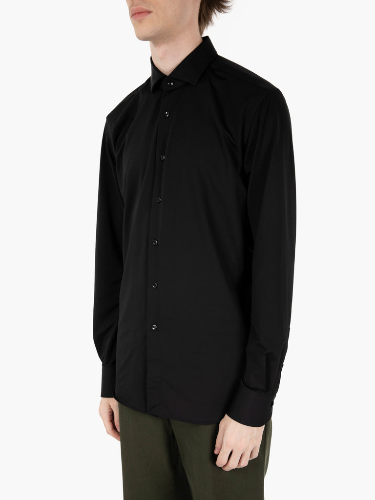 XACUS - Camicia active tailor fit nera