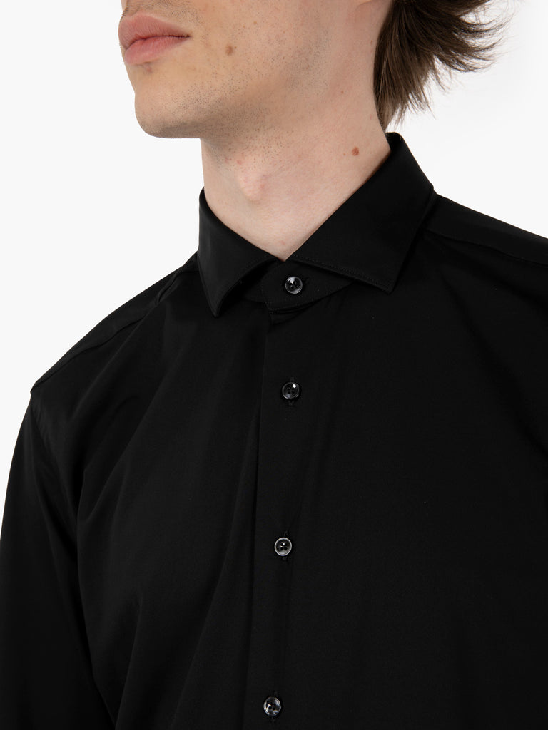 XACUS - Camicia active tailor fit nera