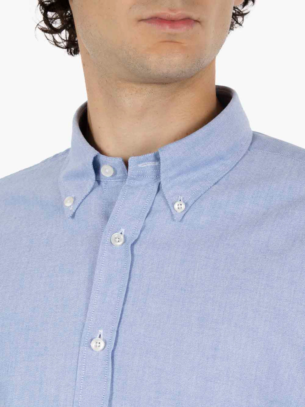 Light blue button-down shirt