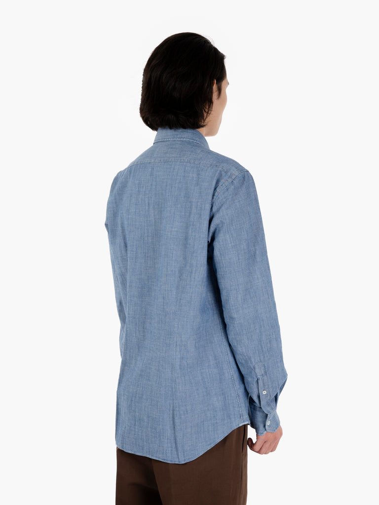 XACUS - Camicia Chambray denim azzurro
