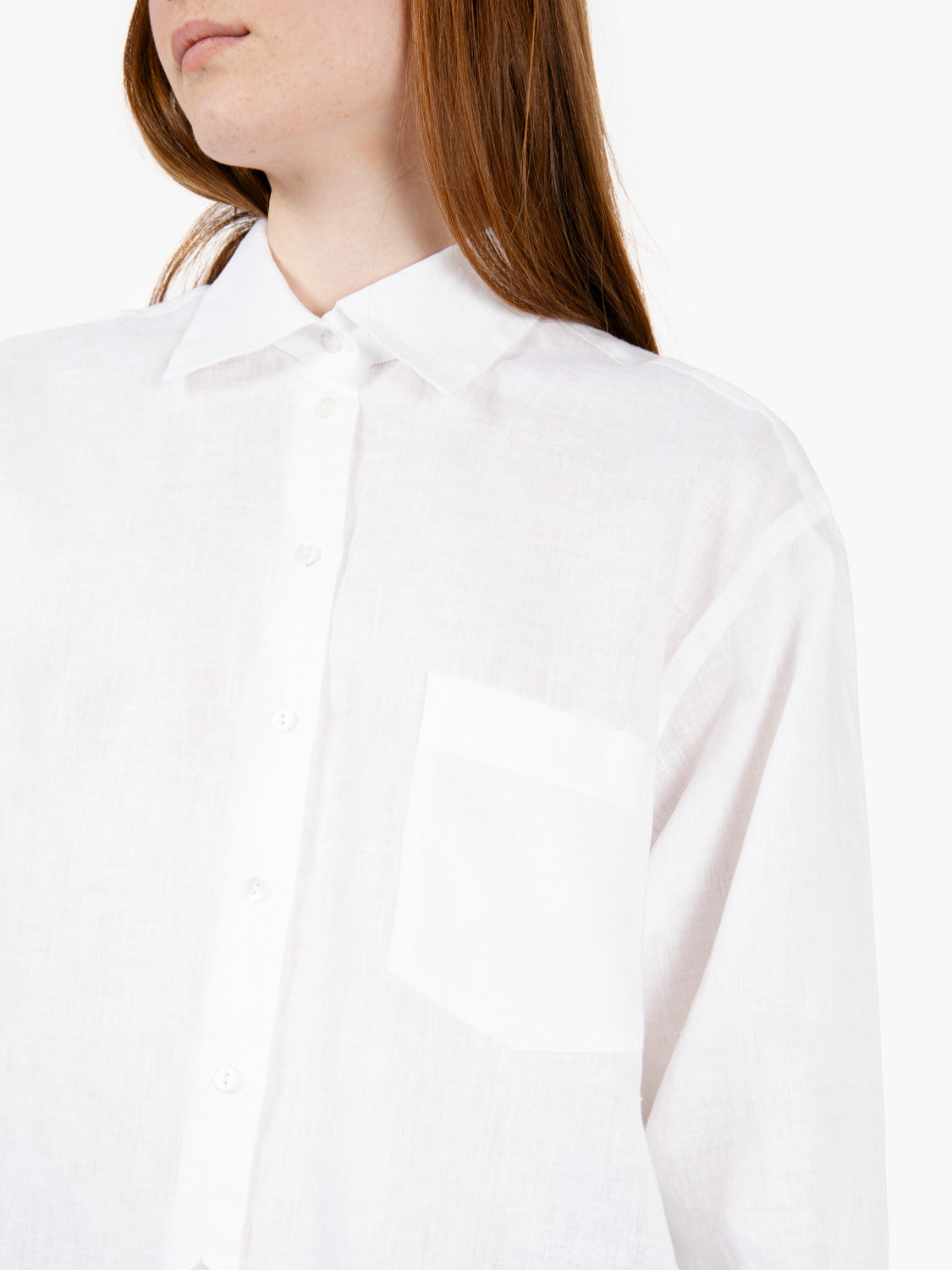 Camicia Dalia in lino bianca