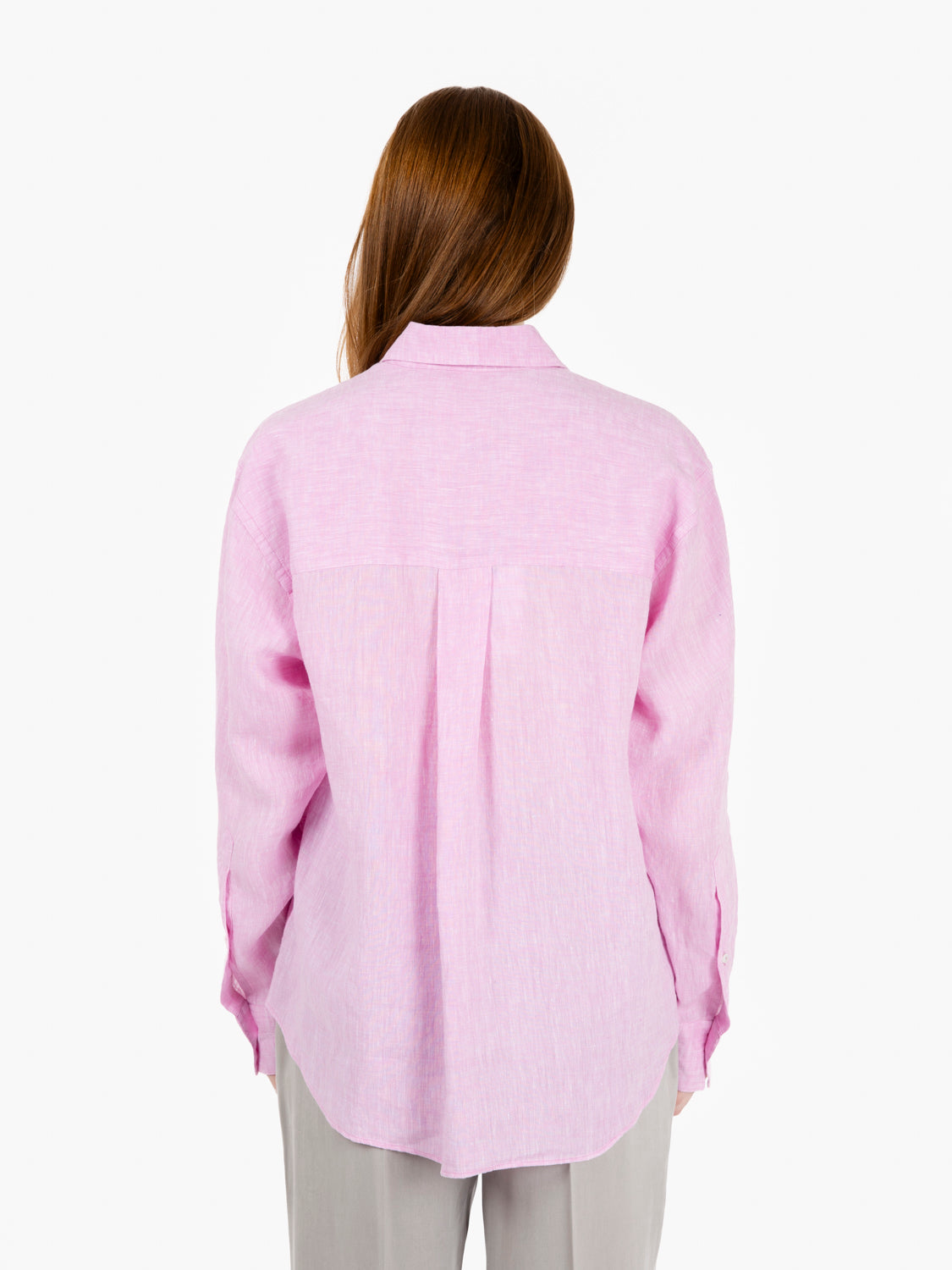 Camicia Dalia in lino rosa