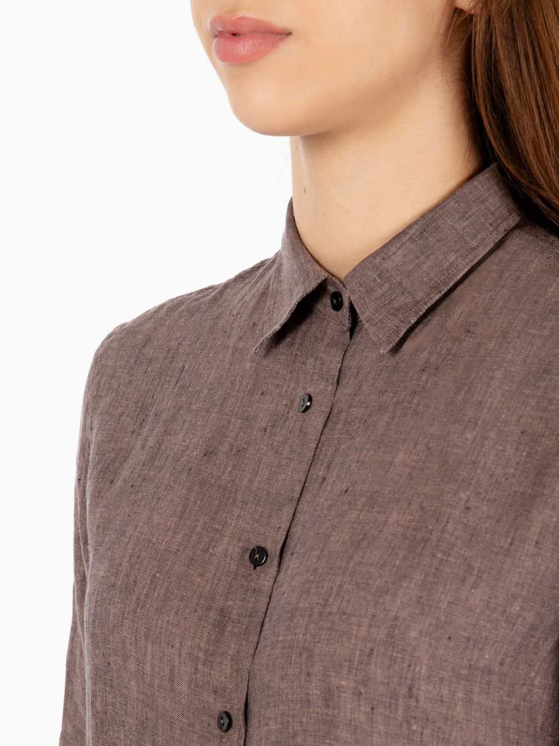 Marta dark linen shirt