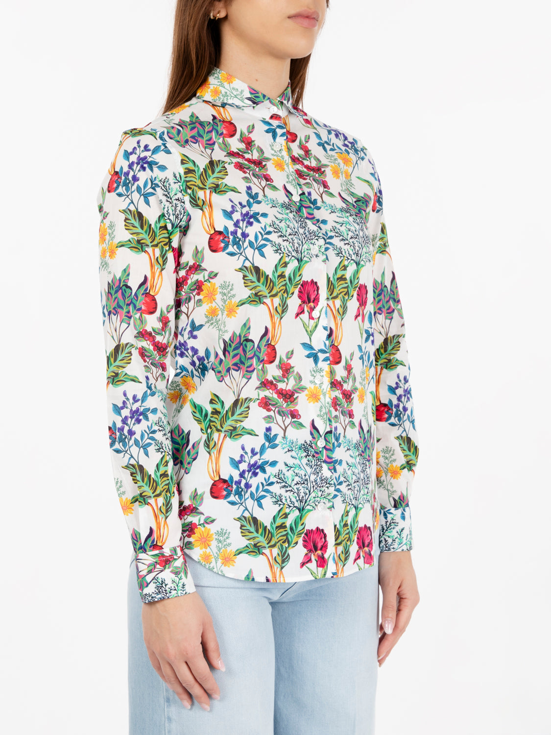 Camicia Pina Liberty bianco / floreale