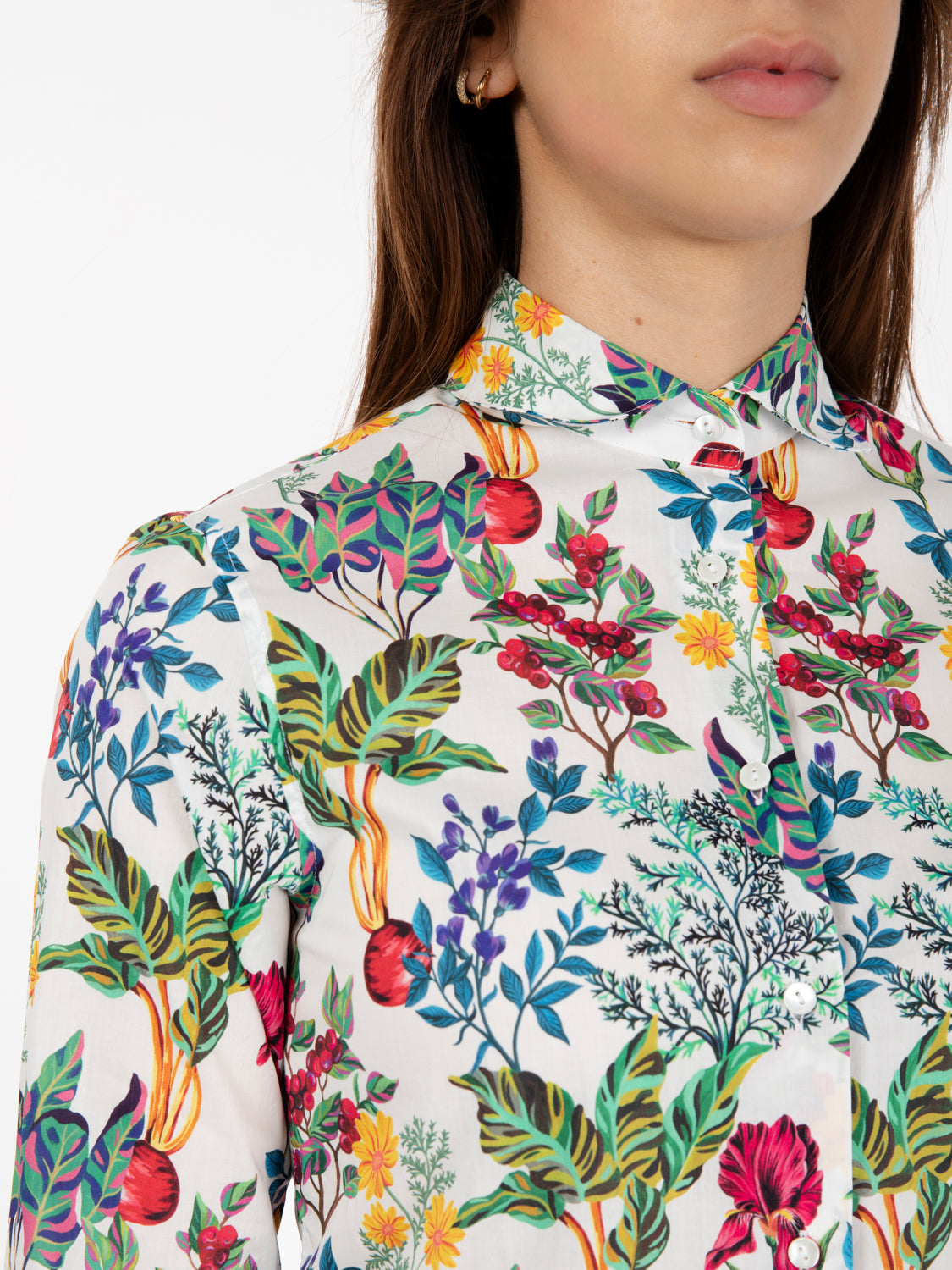 Camicia Pina Liberty bianco / floreale