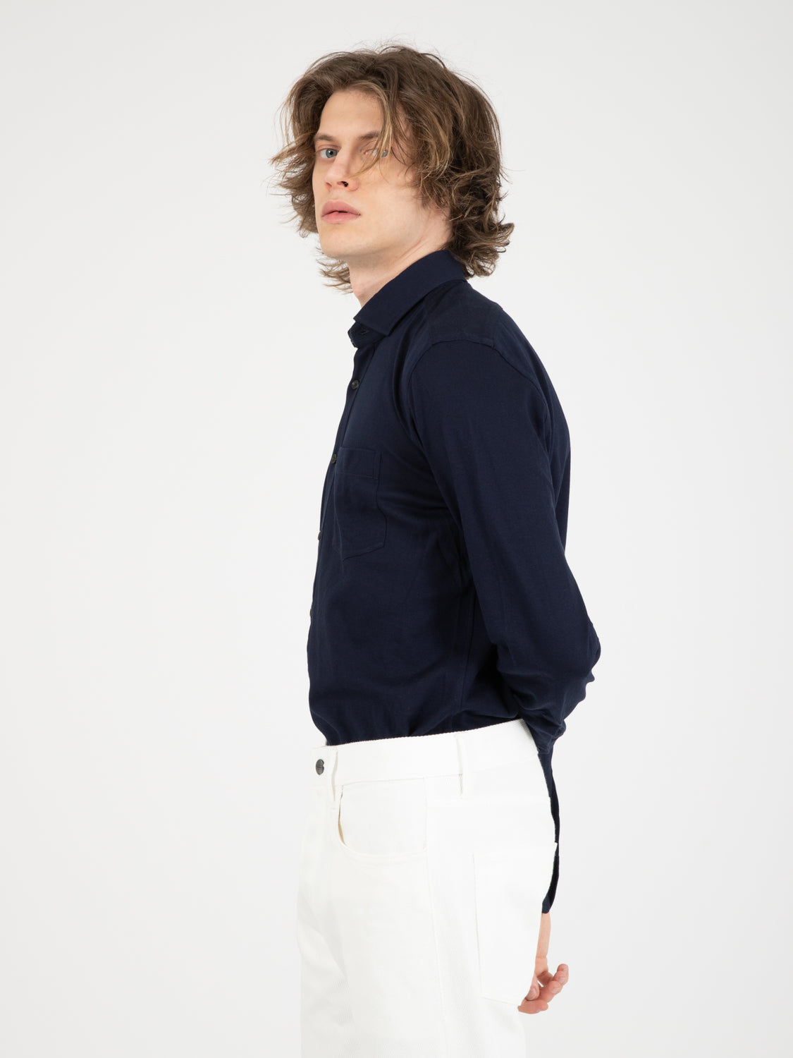 Camicia Polo blu