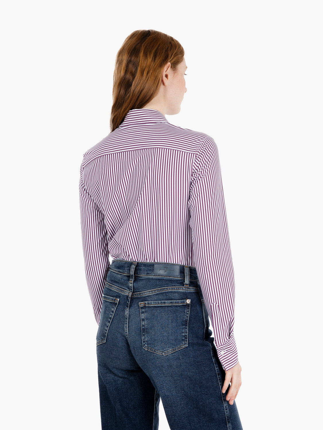 Camicia Sara active a righe bordeaux