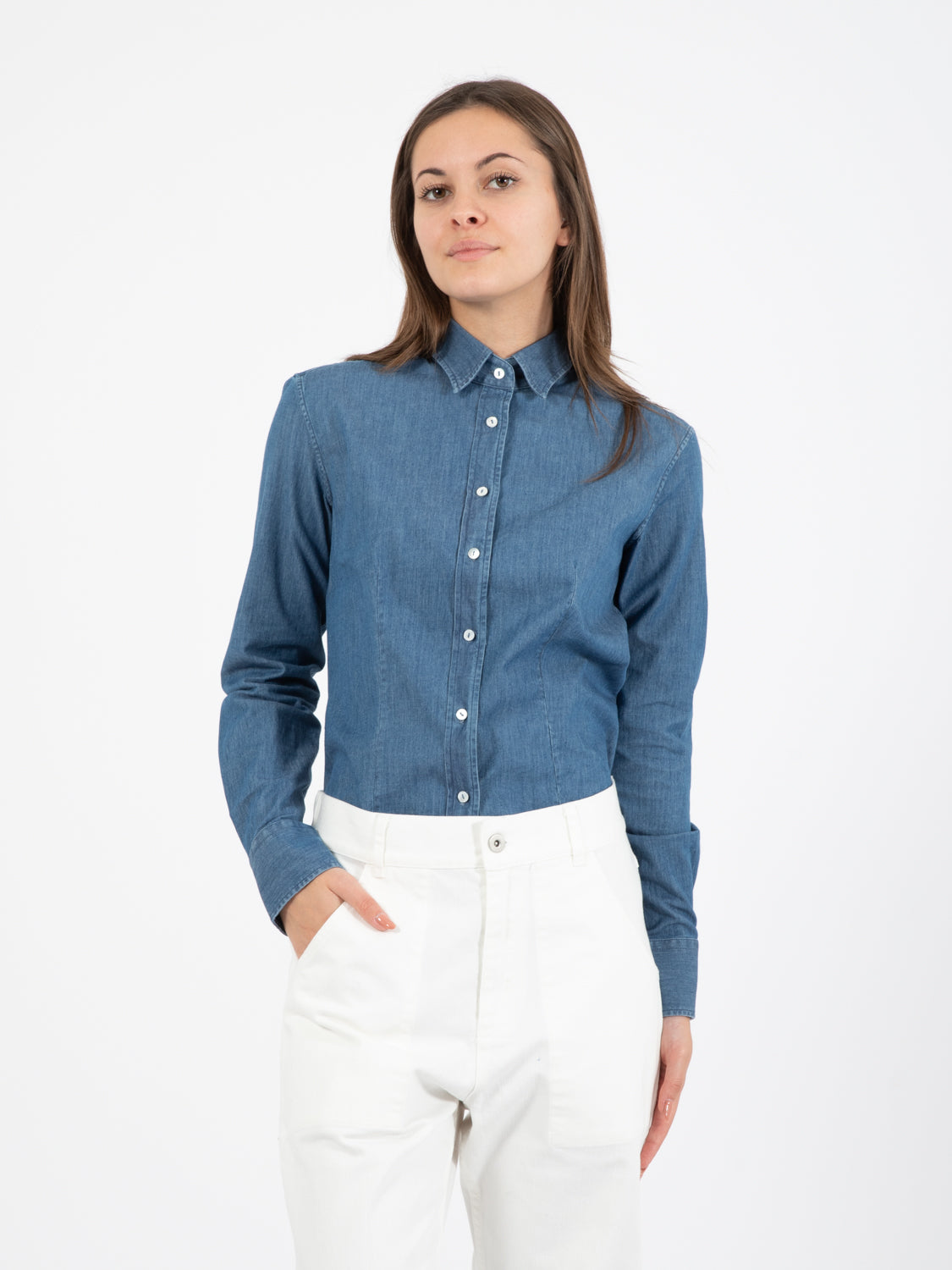 Camicia Sara denim blu