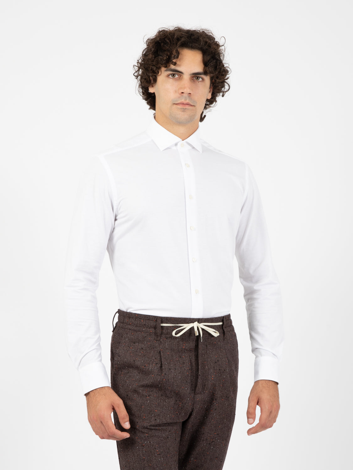 Camicia tessuto flex bianco