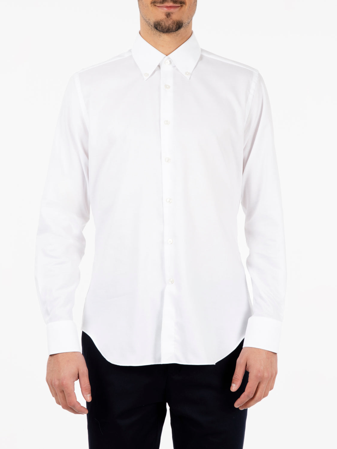 Wrinkle travel white shirt