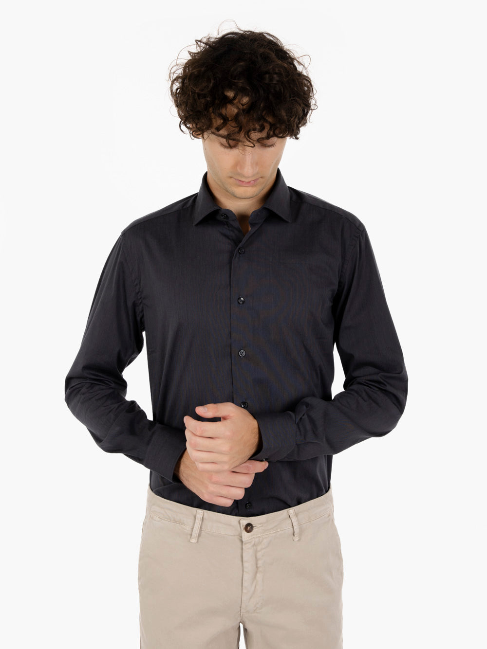 Classic shirt slim fit antracite