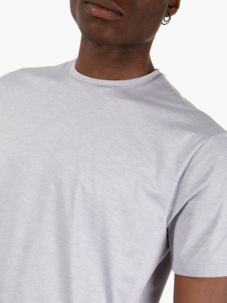 XACUS - T-shirt in tessuto tecnico grigio