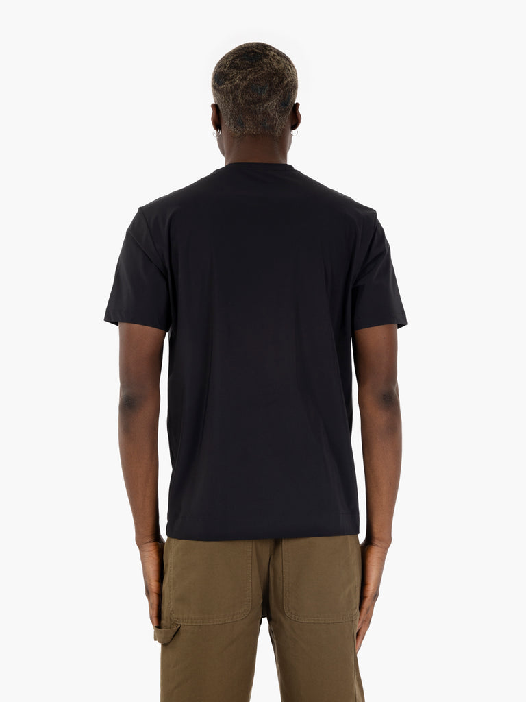 XACUS - T-shirt in tessuto tecnico nero