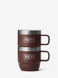 Espresso cups 6 oz mug 2pk wetlands brown