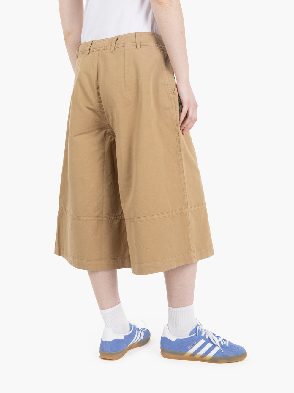 Bermuda Ezy wide leg cropped sand
