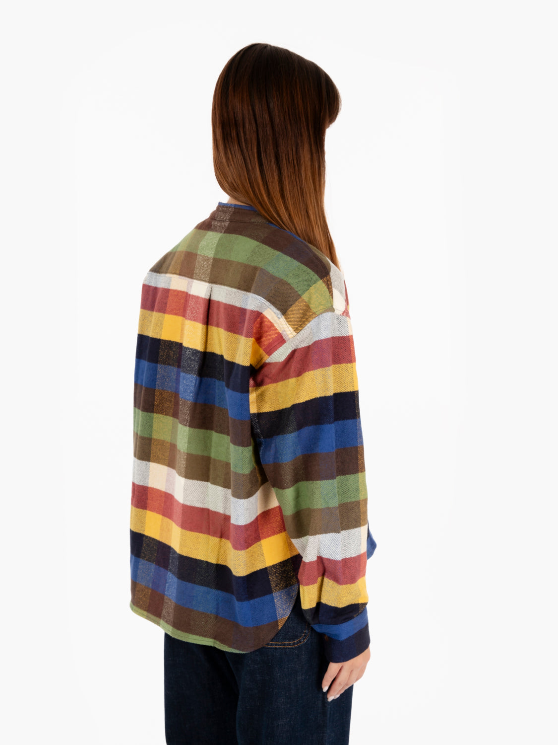 Camicia fantasia check in flanella multicolor