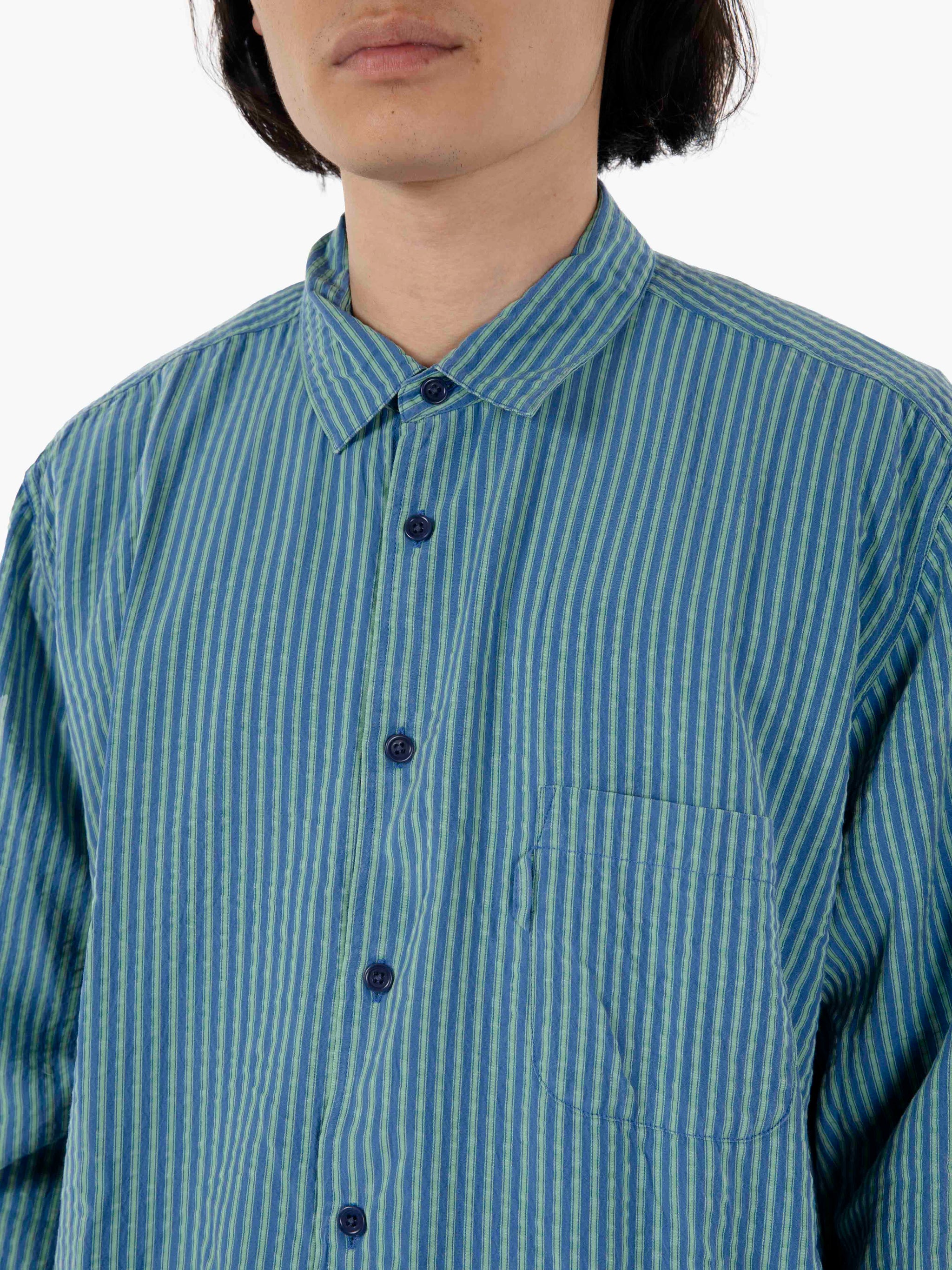 Curtis long sleeve shirt blue / green