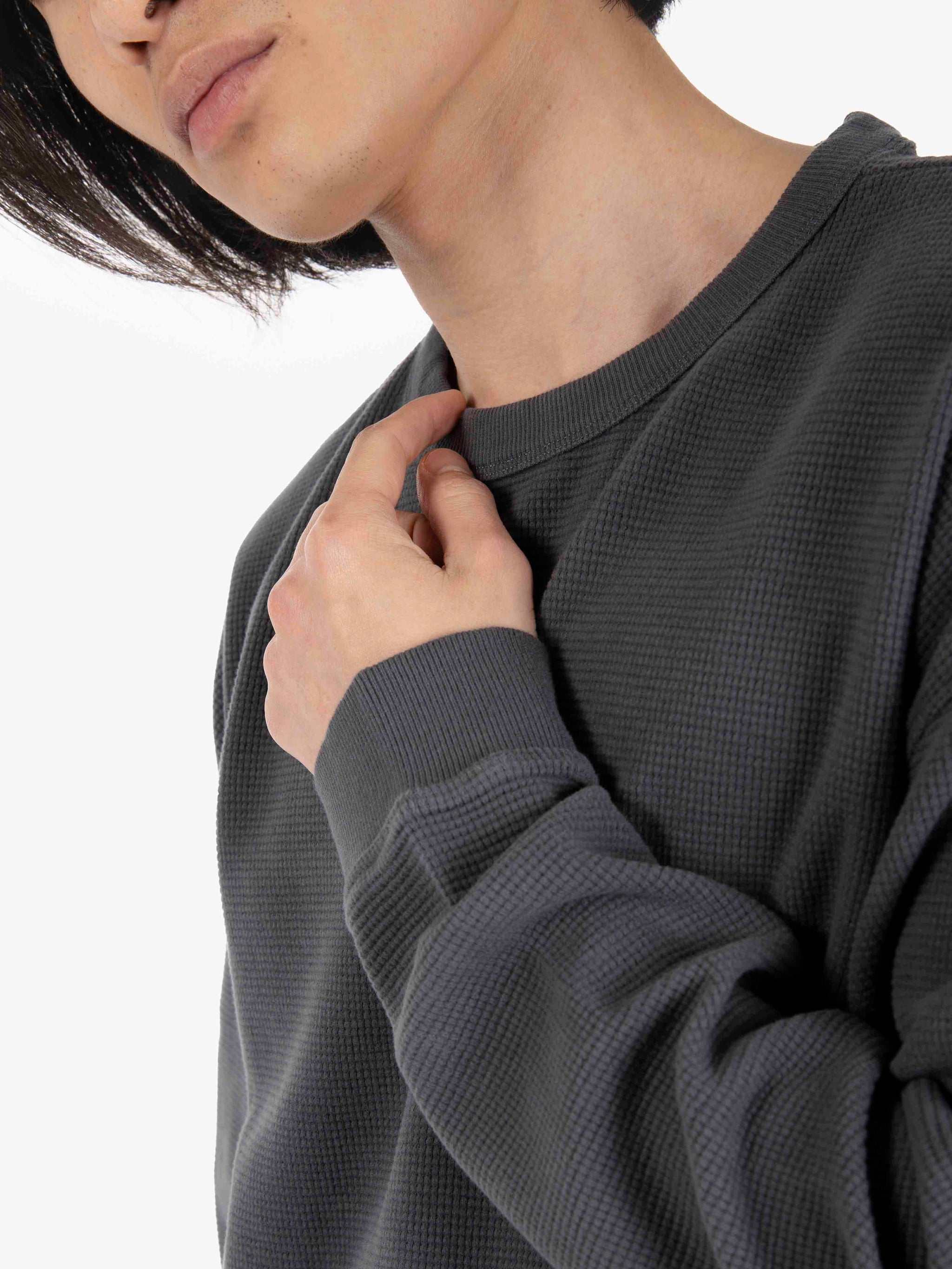 Versatile oversized sweatshirt top grey