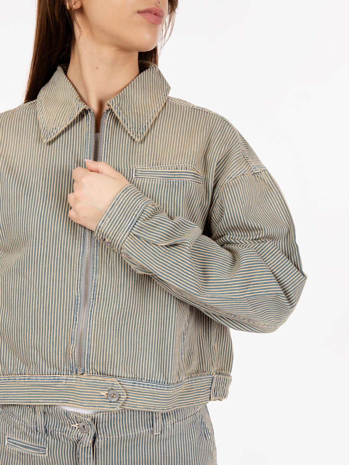 Giacca burnside navy / brown
