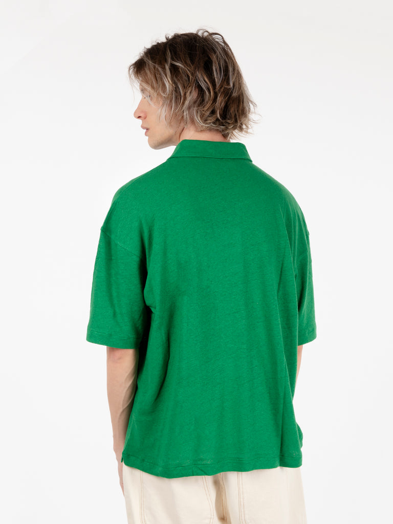 YMC - Ivy polo t-shirt green