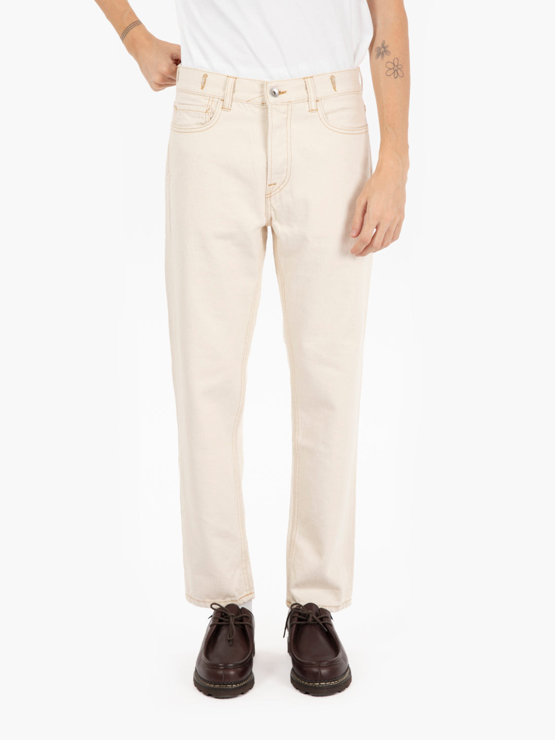 Ecru Tearaway Jeans