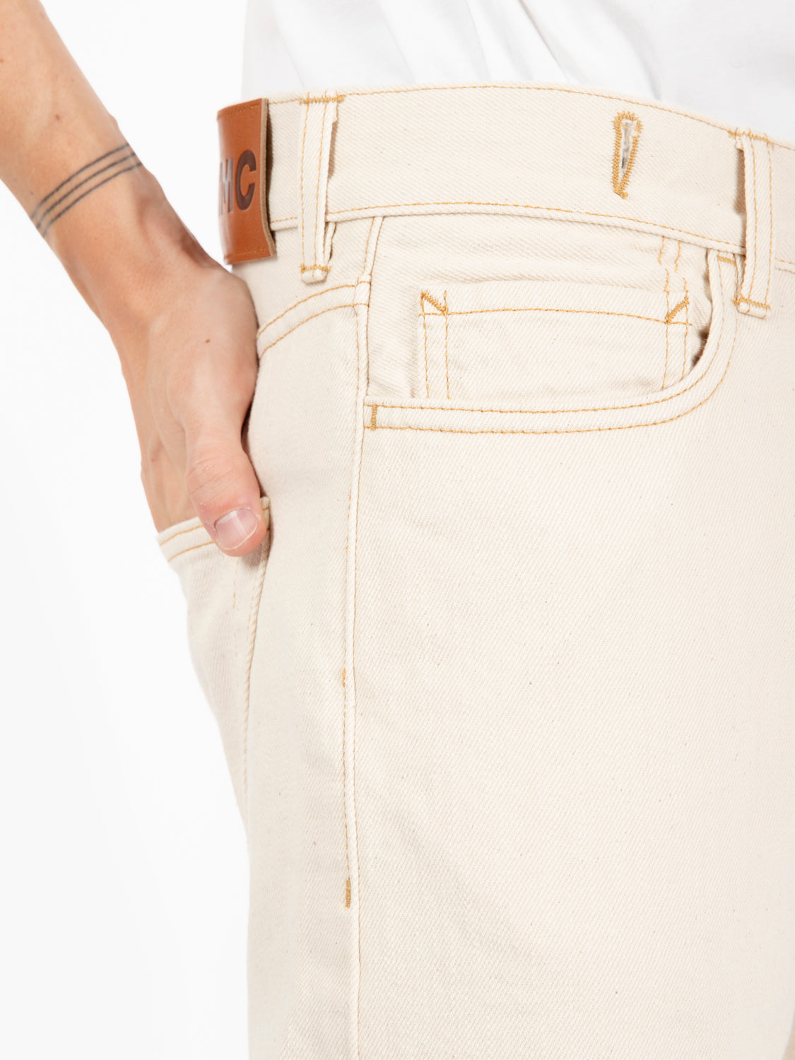 Ecru Tearaway Jeans