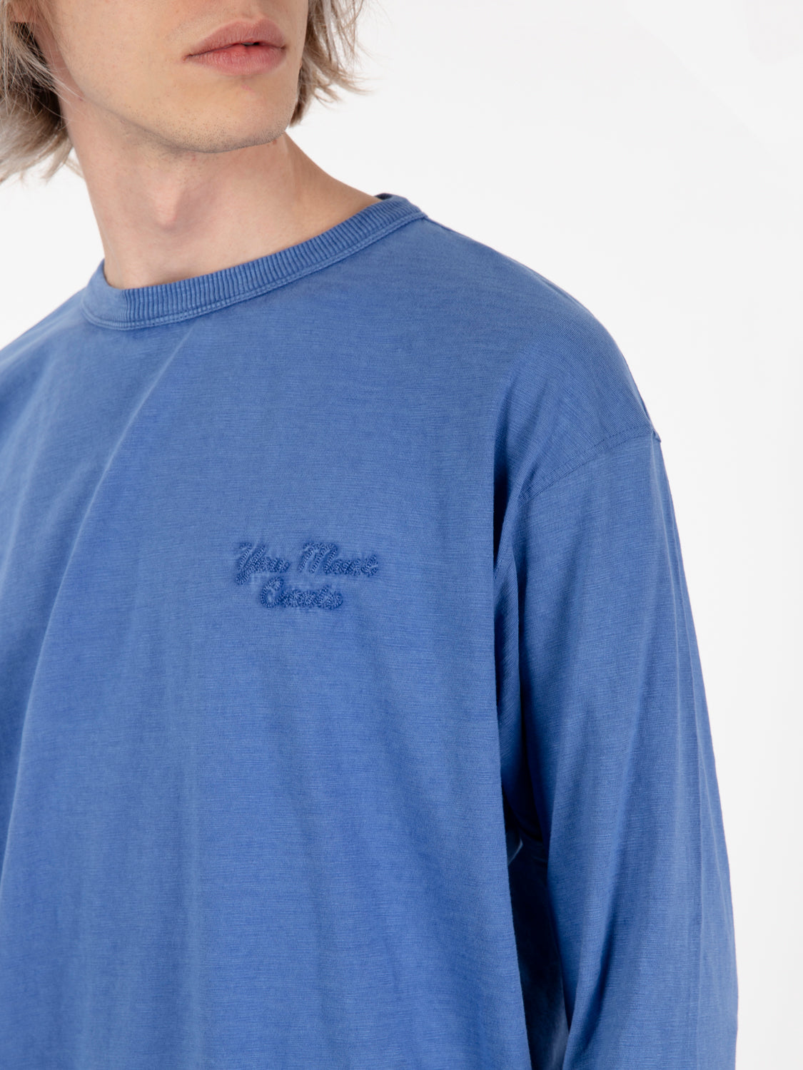 Zephyr long sleeve blue shirt