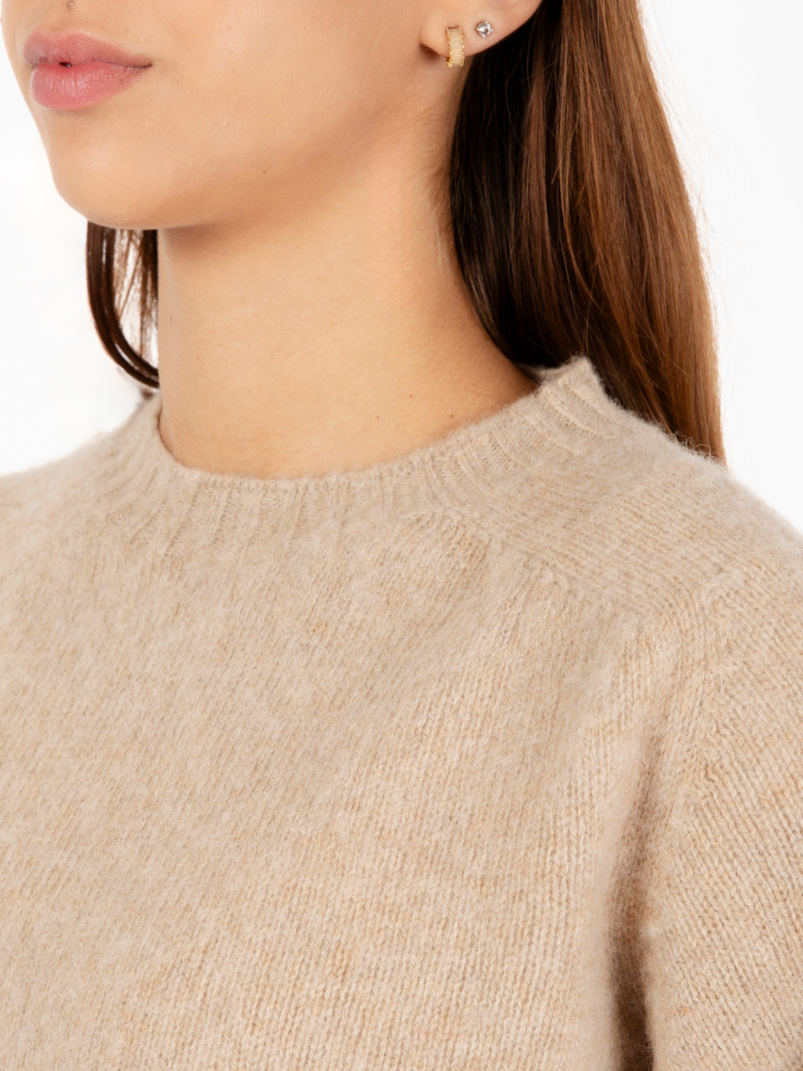 Jets Checker Sweater Ecru