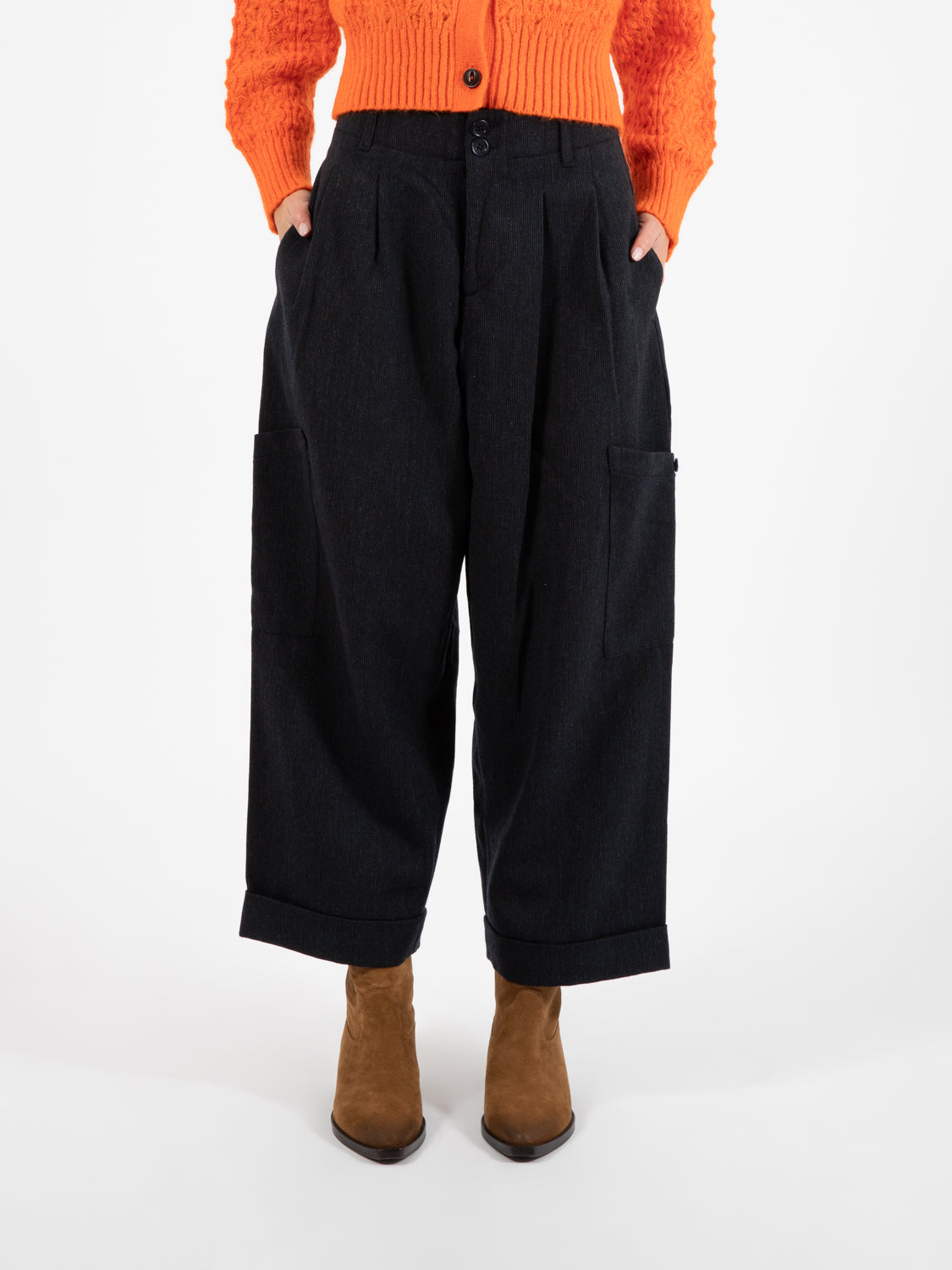 Grease Flannel Navy Pants