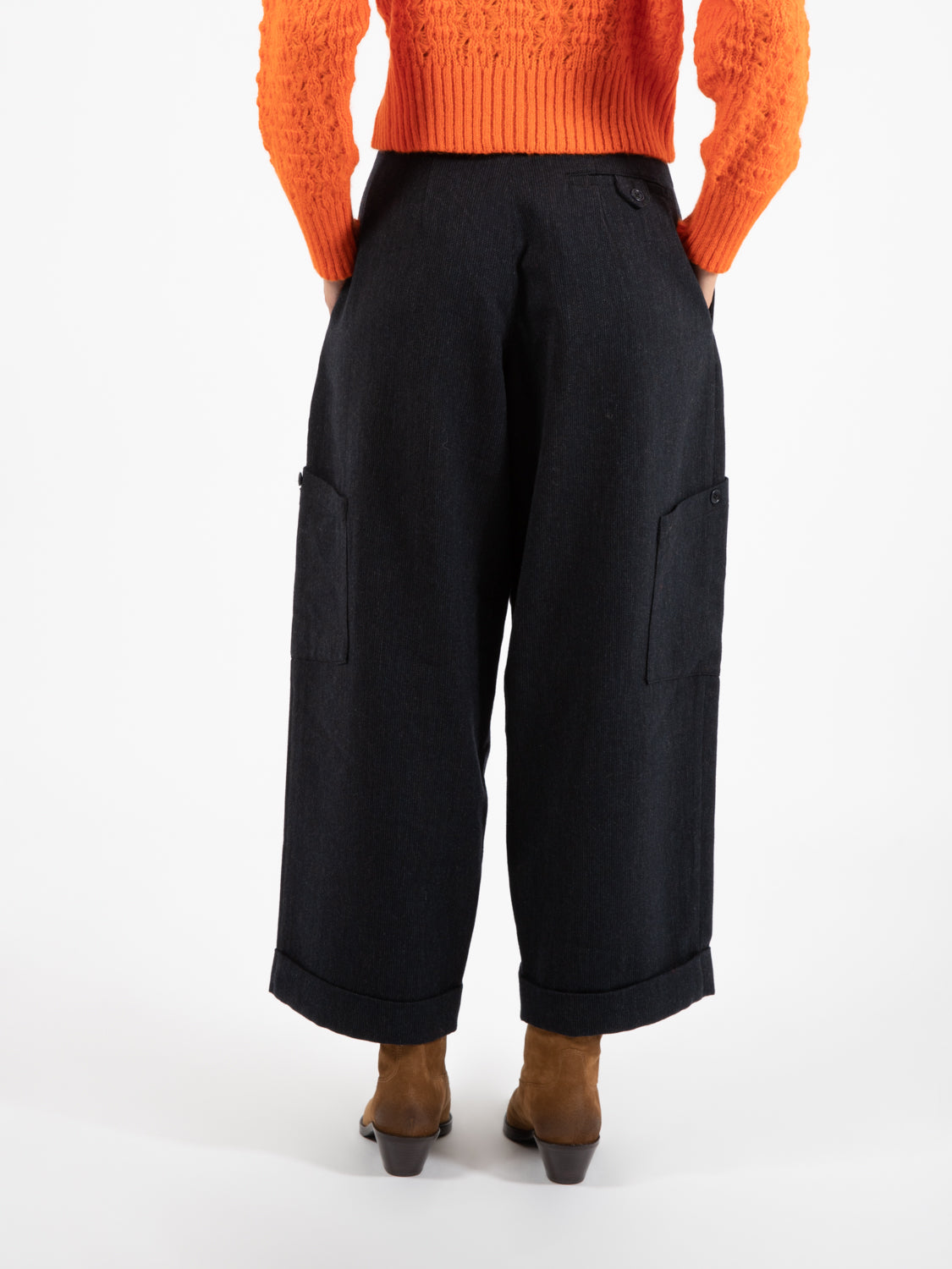 Grease Flannel Navy Pants