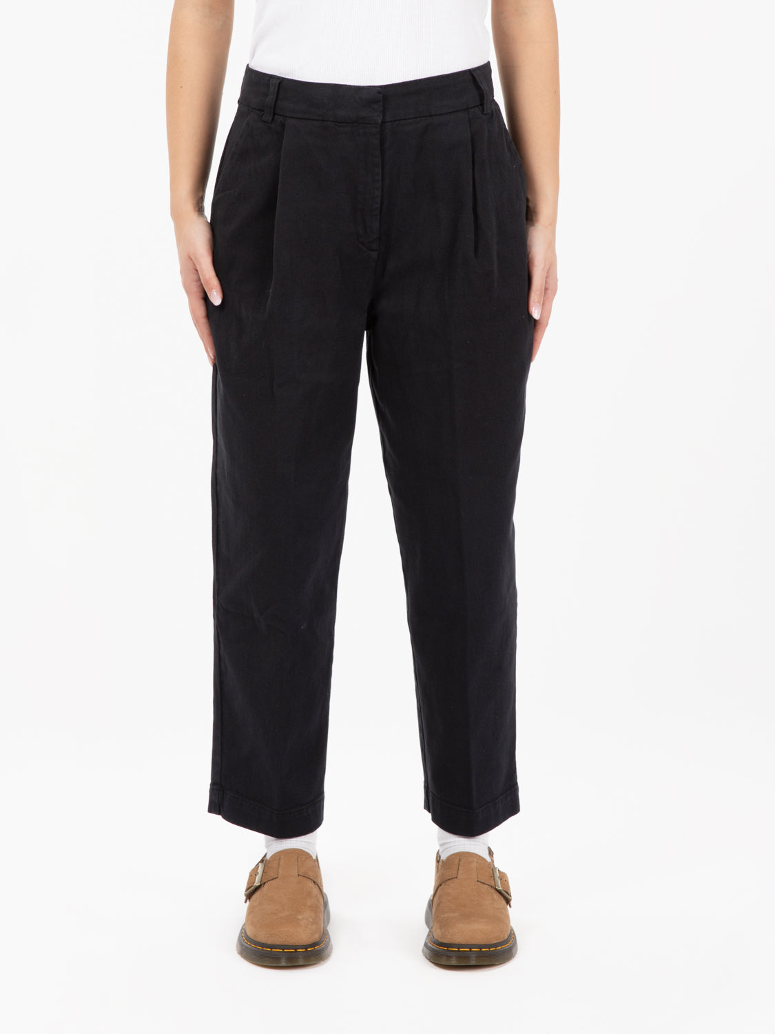 Market black trousers
