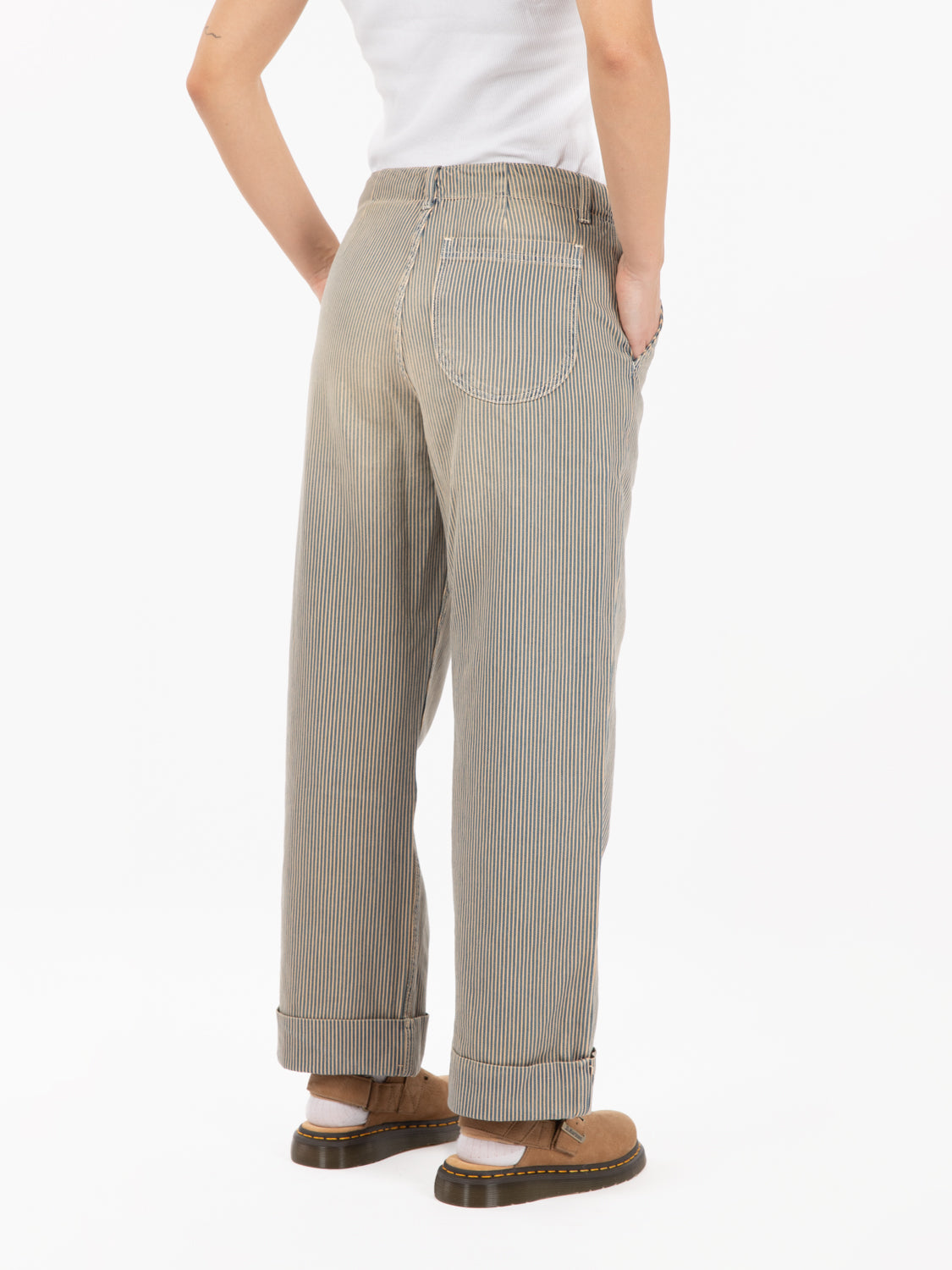 Pantaloni Sailor navy / brown