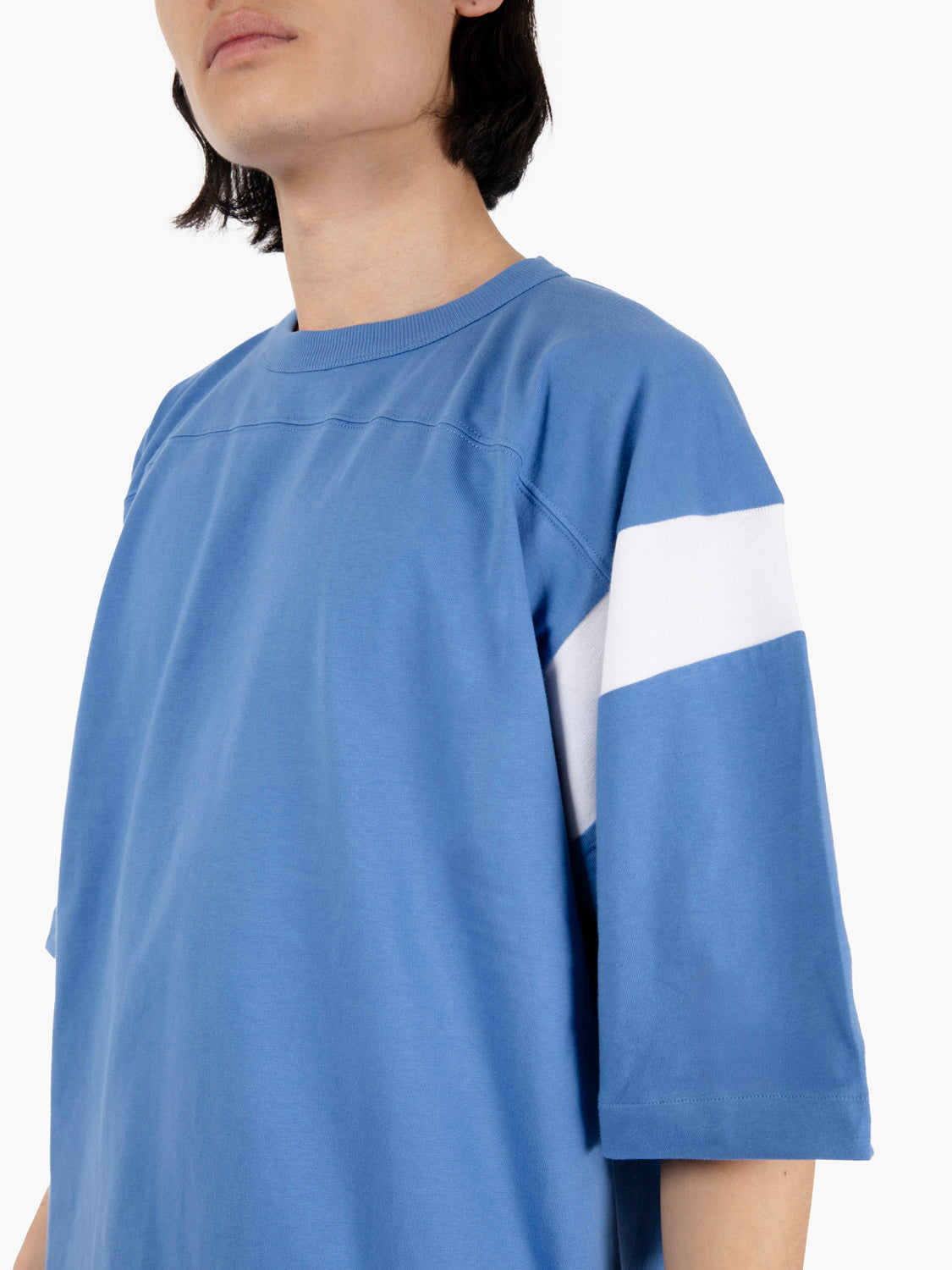 T-shirt oversize skate blue / white