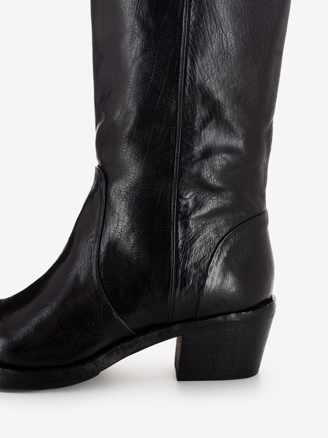 MASCARA ANKLE BOOT LEATHER SOLE BLACK 252-21-14-TA_BLA