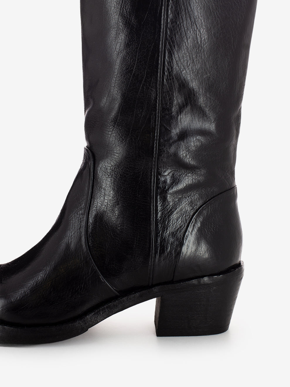 MASCARA ANKLE BOOT LEATHER SOLE BLACK 252-21-14-TA_BLA